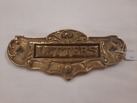 Solid Brass 'Letter' Plaque