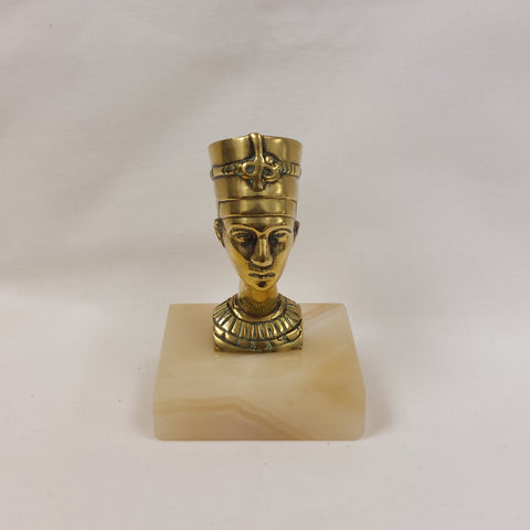 Brass Egyptian bust