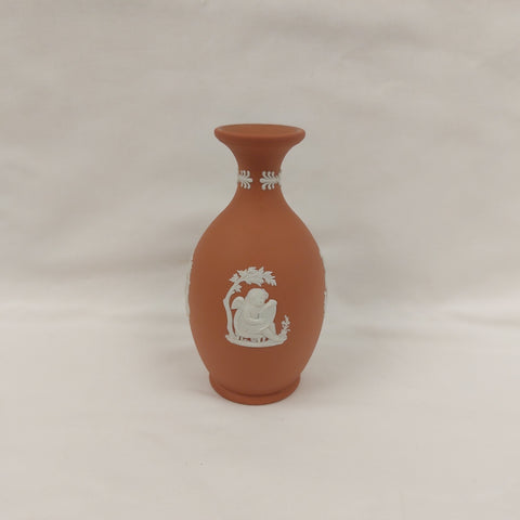 Terracotta Wedgwood Jasperware Vase