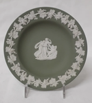Wedgwood Green & White Jasperware plate