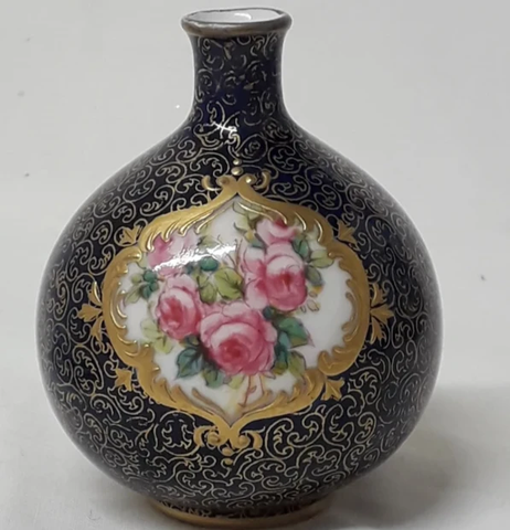 Royal Doulton Hand Painted Miniature Vase