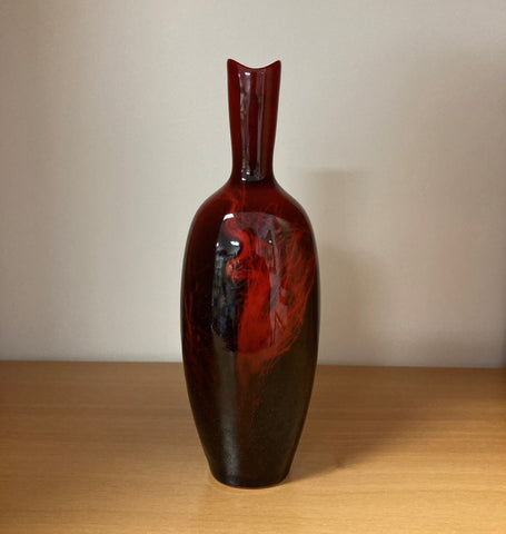 Royal Doulton Flambé Veined vase