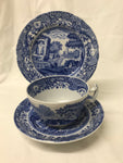 Copeland Spode blue and white Cup, Saucer & Plate