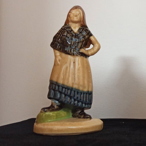 Large Porcelain Whimsy Figure - Peasant Woman