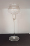 German Crystal Candlestick / Vase combination