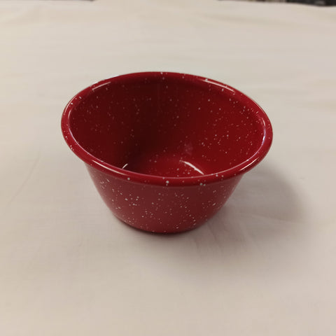 Red Enamel Mixing Bowl