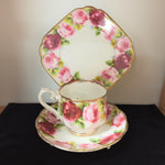 Royal Albert - Old English Roses - Cup, Saucer & Plate