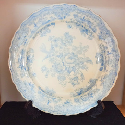 T.G and F. Booth - Blue & White 'Asiatic Pheasant' Plate - c. 1883