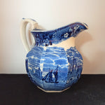 Wedgwood blue & white jug - 'Ferrara' pattern