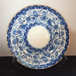 Royal Crown Derby plate - Blue and white with gold rim