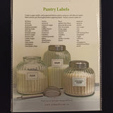 Adhesive Pantry Labels