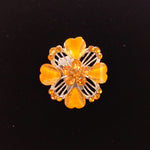 Orange Brooch - Costume Jewellery