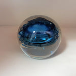 Hoglund blue Glass Paperweight