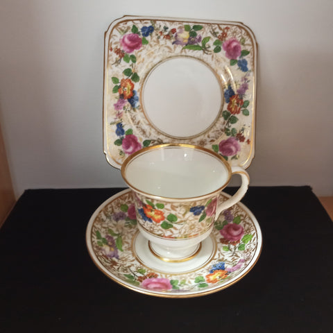Hammersley Cup, Saucer & Plate - Square - c.1912