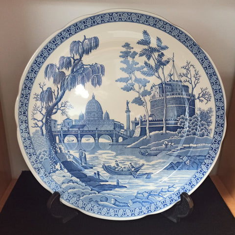 Spode Blue Room Collection - Blue & white 'Rome' rack plate