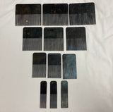 Set of 12 Steel Graining Combs