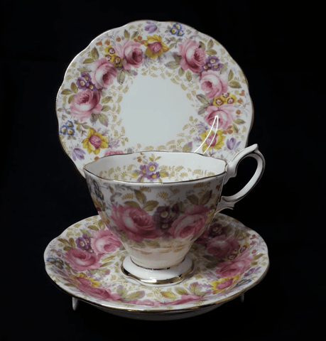Royal Albert 'Serena' pattern - Cup, Saucer, and plate