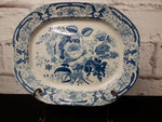 GM + CJ Mason's Blue and white 'Roses' Ashet in very good condition C1820